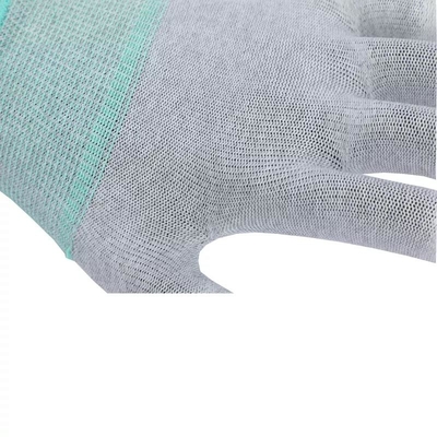 คาร์บอนไฟเบอร์ที่ถักด้วยปลายนิ้ว PU เคลือบป้องกันไฟฟ้าสถิตย์ TOP Fit ESD Cut Resistant Gloves Electronics Working