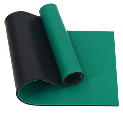 แผ่นยาง ESD สีน้ำเงินสีดำสีเทาสีเขียวสำหรับชุดประกอบอิเล็กทรอนิกส์ 120cm X 90cm