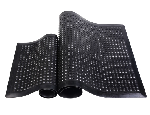 แผ่นป้องกันความเมื่อยล้า 3 ชั้นป้องกันไฟฟ้าสถิตย์, PVC นำไฟฟ้าสีดำสีเหลือง ESD Floor Mat