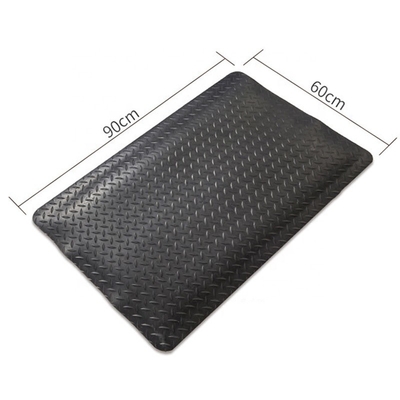 คลีนรูมนำไฟฟ้าป้องกันไฟฟ้าสถิตย์สีดำและสีเหลือง ESD Anti Fatigue Mat With Lock