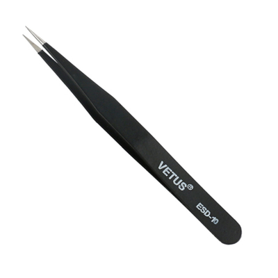 แหนบต่อขนตา VETUS แหนบสีชมพู High ESD Anti - Static Lash Tweezer ทนทานและทนทาน