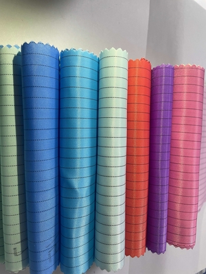 ป้องกันไฟฟ้าสถิตย์ ESD 5mm / 4mm Grid Strip ผ้าโพลีเอสเตอร์ 98% Polyester + 2% Conductive Filament