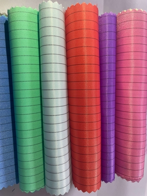 ป้องกันไฟฟ้าสถิตย์ ESD 5mm / 4mm Grid Strip ผ้าโพลีเอสเตอร์ 98% Polyester + 2% Conductive Filament