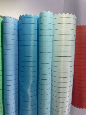 ผ้าโพลีเอสเตอร์ป้องกันไฟฟ้าสถิตย์ ESD Cleanroom Polyester Grid ผ้า ESD 0.5 ซม. Pitch Grid