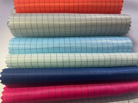 5mm ESD Grid Polyester Anti Static Anti Static Cleanroom ผ้านำไฟฟ้าผ้าปลอดฝุ่น