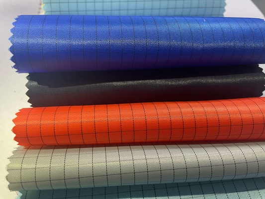 5mm ESD Grid Polyester Anti Static Anti Static Cleanroom ผ้านำไฟฟ้าผ้าปลอดฝุ่น