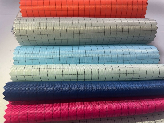 5mm ESD Grid Polyester Anti Static Anti Static Cleanroom ผ้านำไฟฟ้าผ้าปลอดฝุ่น