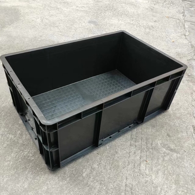 คอนเทนเนอร์ Esd ถาวรป้องกันไฟฟ้าสถิตย์สีดำ Esd พลาสติกกระเป๋าอิเล็กทรอนิกส์นำไฟฟ้ากล่องเก็บ Caseesd พร้อมฝาปิด