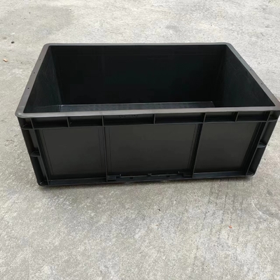 คอนเทนเนอร์ Esd ถาวรป้องกันไฟฟ้าสถิตย์สีดำ Esd พลาสติกกระเป๋าอิเล็กทรอนิกส์นำไฟฟ้ากล่องเก็บ Caseesd พร้อมฝาปิด