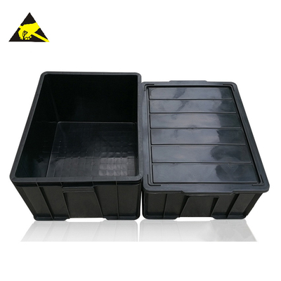 ราคาขายส่งที่แข่งขันได้กล่องคลีนรูมป้องกันไฟฟ้าสถิตป้องกันไฟฟ้าสถิตย์ Esd Pcb ถาด Esd ปลอดภัยถังพร้อมวงเวียน