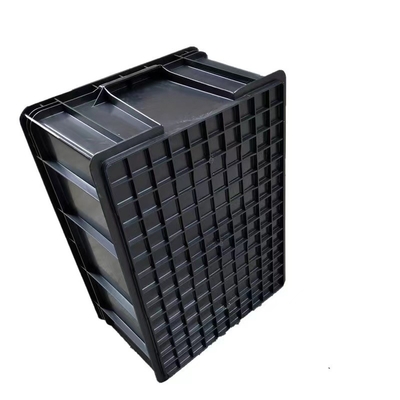 กล่องพลาสติกเซฟตี้ ESD ขนาดเล็ก 350 * 265 * 125 มม. Anti Static Bin เคลือบเงา