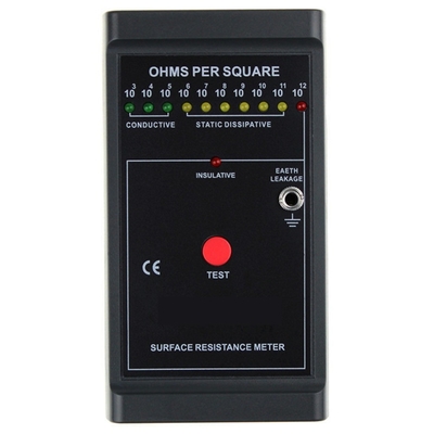 เครื่องทดสอบสายรัดข้อมือ ESD แบบพกพาสีดำ