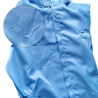 Workwear ผ้าป้องกันไฟฟ้าสถิตย์ ESD ผ้าซับในโพลีเอสเตอร์ 100%