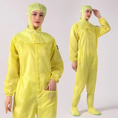 ESD Clean Room Clothes Worker Suit ชุดป้องกันไฟฟ้าสถิตย์ 100D * 100D