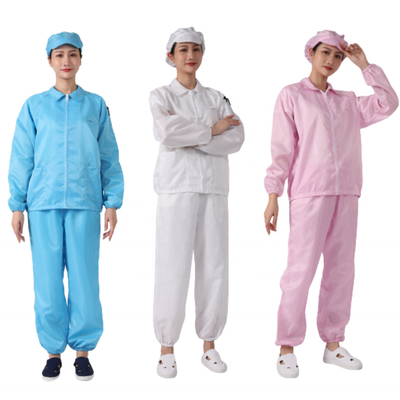 ESD Clean Room Clothes Worker Suit ชุดป้องกันไฟฟ้าสถิตย์ 100D * 100D