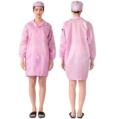 เสื้อแขนยาวป้องกันไฟฟ้าสถิตย์ ESD 2.5mm Cleanroom Hooded Work Pants