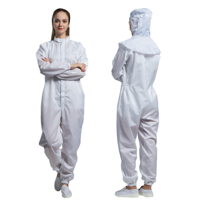 เสื้อผ้าป้องกันไฟฟ้าสถิตย์ทุกขนาด Custom Lint Free Cloth Cleanroom Labor Suit