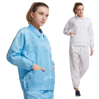 Clean Room Anti Static ESD Smock Gown กันน้ำได้เองพร้อมแขนยาว