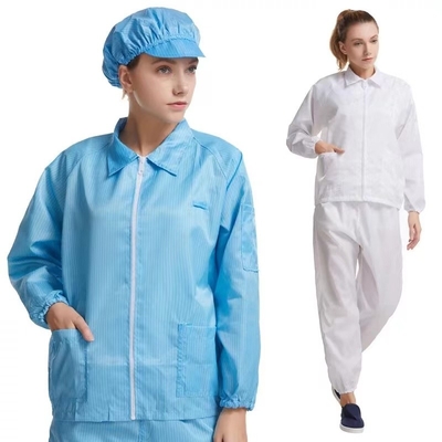 Clean Room Anti Static ESD Smock Gown กันน้ำได้เองพร้อมแขนยาว