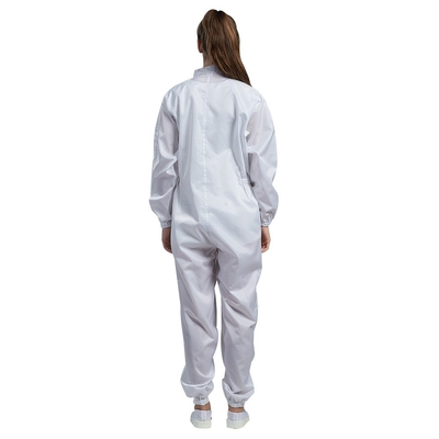 ESD ที่คลุมด้วยผ้า Anti Static Jumpsuit กันกรดฝุ่นฟรี Clean Room Cloth
