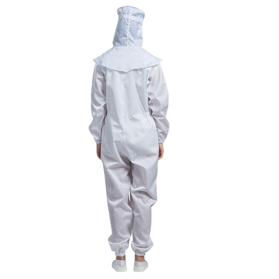 ESD ที่คลุมด้วยผ้า Anti Static Jumpsuit กันกรดฝุ่นฟรี Clean Room Cloth
