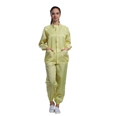 Cleanroom Elastic Cuff เสื้อผ้าป้องกันไฟฟ้าสถิตย์ OEM ESD Safe Clothing