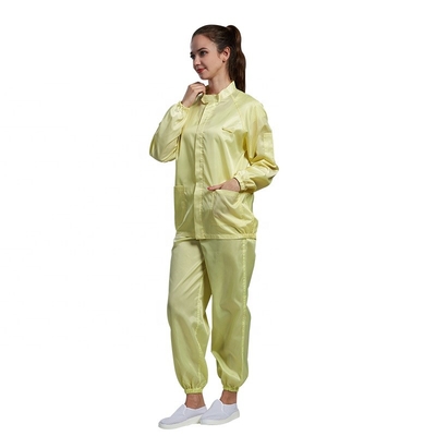 Cleanroom Elastic Cuff เสื้อผ้าป้องกันไฟฟ้าสถิตย์ OEM ESD Safe Clothing