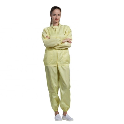 Cleanroom Elastic Cuff เสื้อผ้าป้องกันไฟฟ้าสถิตย์ OEM ESD Safe Clothing