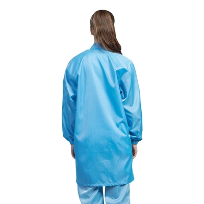 DG001 เสื้อผ้าป้องกันไฟฟ้าสถิตย์ ESD Smock สำหรับคลีนรูมอุตสาหกรรม