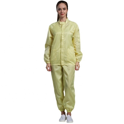 สีต่างๆ ESD Safe Smocks ชุดทำงานป้องกันไฟฟ้าสถิตย์โพลีเอสเตอร์