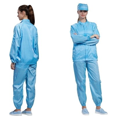 ชุดป้องกันไฟฟ้าสถิตย์ฤดูร้อน ESD Cleanroom Sterile Lab Coat