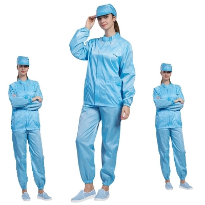 ชุดป้องกันไฟฟ้าสถิตย์ฤดูร้อน ESD Cleanroom Sterile Lab Coat