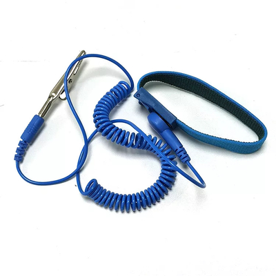 6FT Anti Static ESD สายรัดข้อมือสายงานอิเล็กทรอนิกส์ไร้สาย