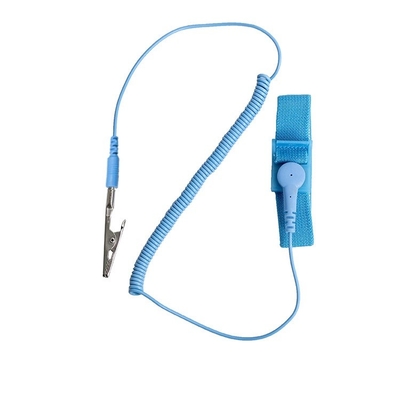 สายรัดข้อมือ ESD ป้องกันไฟฟ้าสถิต 1.8 ม. เทปเมจิก PU PVC สำหรับการคายประจุไฟฟ้าสถิต