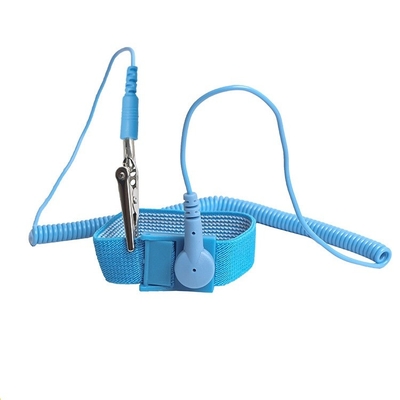 สายรัดข้อมือ ESD ป้องกันไฟฟ้าสถิต 1.8 ม. เทปเมจิก PU PVC สำหรับการคายประจุไฟฟ้าสถิต