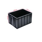 SMT Rack Black PCB Storage ESD กล่องพลาสติกที่ปลอดภัยถังเคลือบเงา