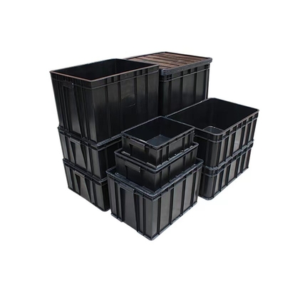 นำกลับมาใช้ใหม่บรรจุภัณฑ์ ESD ปลอดภัยกล่องพลาสติกลูกฟูกถังป้องกันไฟฟ้าสถิตย์
