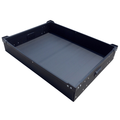 ชั้นวาง SMT กล่องพลาสติกปลอดภัย ESD ถาดไม่มีกลิ่นสี่เหลี่ยม PCB กล่องส่วนประกอบ ESD