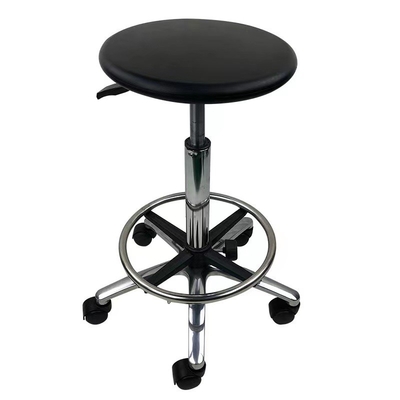 เก้าอี้สำนักงานวิทยาศาสตร์ป้องกันไฟฟ้าสถิตย์ของโรงเรียน ESD PU Leather Office Chair Stools