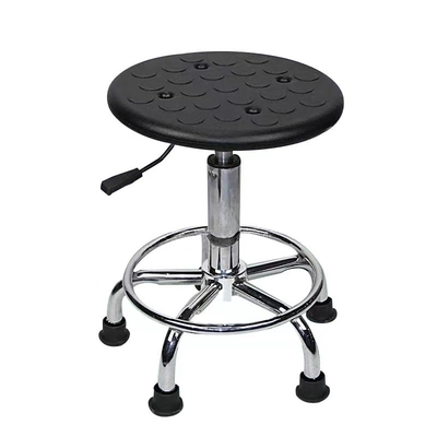 เก้าอี้สำนักงานวิทยาศาสตร์ป้องกันไฟฟ้าสถิตย์ของโรงเรียน ESD PU Leather Office Chair Stools