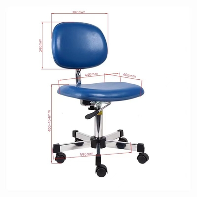 ESD Ergonomic Lab เก้าอี้ปรับความสูงได้ Anti Static สำหรับ Cleanroom
