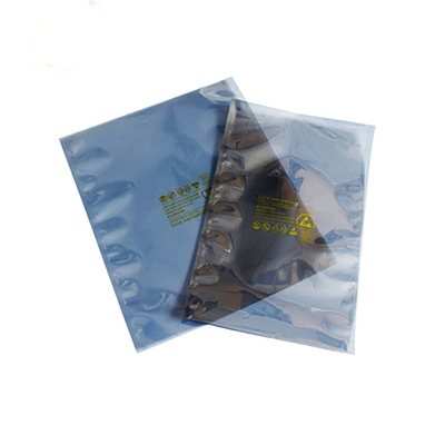 พิมพ์ถุงป้องกันไฟฟ้าสถิตย์ ESD LDPE ฟอยล์ถุงบรรจุภัณฑ์ซิปล็อคพลาสติก