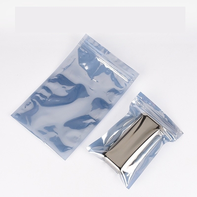 ด้านข้างซีลโปร่งแสง ESD ป้องกันไฟฟ้าสถิตย์ถุงป้องกัน Dustproof Waterproof