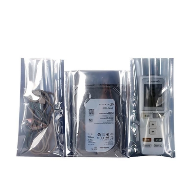 ส่วนประกอบสีเทาบรรจุภัณฑ์ OEM ป้องกันไฟฟ้าสถิตย์ ESD ป้องกันถุงโลโก้พิมพ์