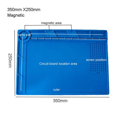 Anti Static Repair Mat ฉนวนกันความร้อนแผ่นบัดกรี 650g สำหรับแพลตฟอร์มการทำงาน