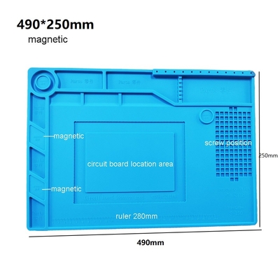 ซิลิโคน Anti Static Repair Mat การประสาน ฉนวน Work Station Kit