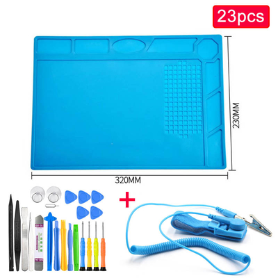 650g ESD การประสาน Mat Heat Repair Station เตารีดสำหรับคอมพิวเตอร์โทรศัพท์