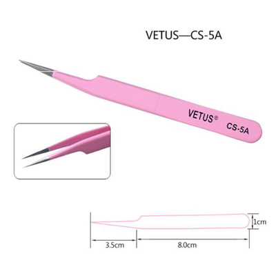 3D 6D ESD ป้องกันไฟฟ้าสถิตย์ Vetus Lash Tweezers Volume Eyelash Extension Tweezers