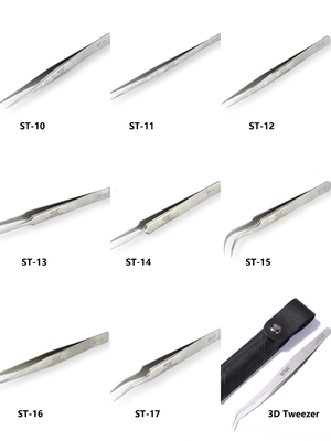 ESD ป้องกันไฟฟ้าสถิตย์ Vetus Lash Tweezers Hand Tools กรรไกรคิ้ว Tweezer