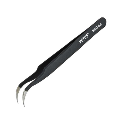 ป้องกันไฟฟ้าสถิตย์ ESD Vetus Eye Brow Tweezers Conductive Lash Tweezers